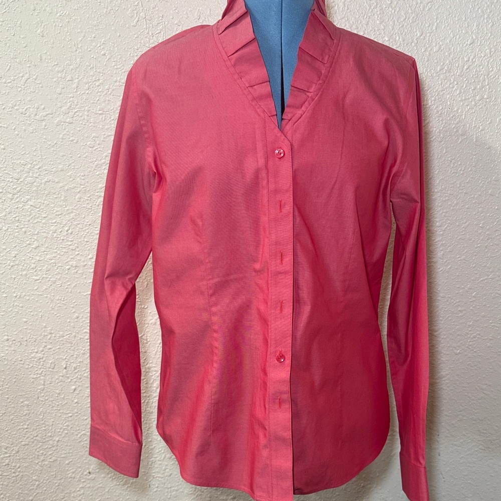 Orvis Coral Button-Front Cotton Shirt